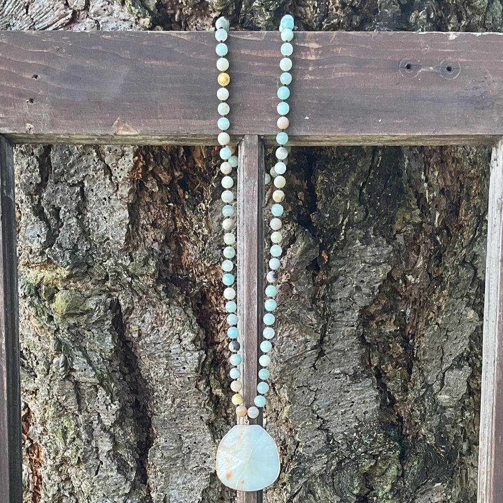 ▪️Wandering Gypsy Amazonite Pendent Necklace▪️New